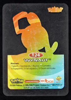 WYNAUT #124 LAMINCARD COLECCION POKEMON ADVANCED LAMINCARDS 2006 EDIBAS - Image 2