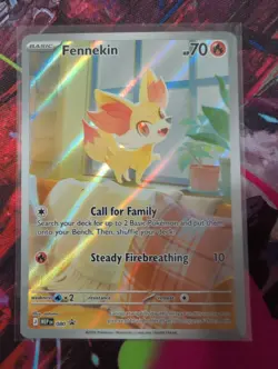 Pokemon Fennekin Chaos Rising Full Art ETB Promo 080 - Image 1