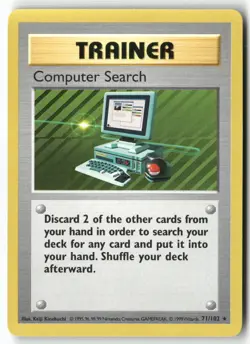 Computer Search [BSS - 071/102] Rare Base Set (Shadowless) EN NM - Image 1