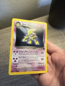 Pokemon Dark Alakazam & Dark Slow Bro Holo Cards LP - Image 2