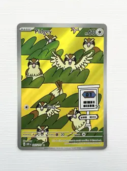 Pokemon TCG Obsidian Flames Illustration Rare Pidgey Pidgeotto Pidgeot Card Set - Image 3