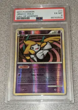 2011 Pokemon Jirachi 11/95 Call of Legends Holo PSA EX-MT 6 - Image 1