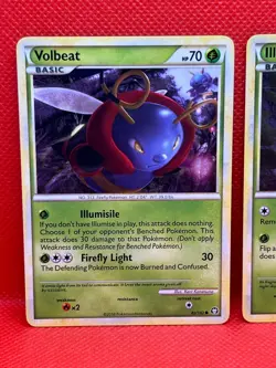 Pokemon Tcg Volbeat 82/102 & Illumise 64/102 Triumphant Non Holo - Image 2