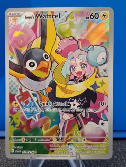 Iono's Wattrel 231/217 Illustration Rare- Ascended Heroes- Pokemon- Nm - Image 1