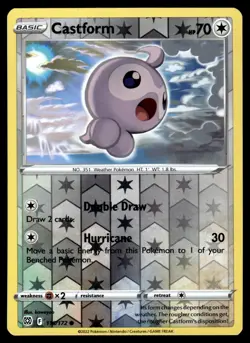 Castform 116/172 Common Brilliant Stars Pokemon Reverse Holo Near Mint - Image 1