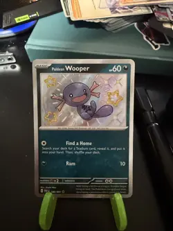 Pokemon TCG Paldean Wooper 180/091 SV: Paldean Fates Holo - Image 1
