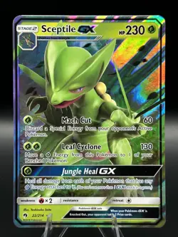 SCEPTILE GX 22/214 HOLO GX RARE LOST THUNDER POKEMON HOLO NM/M 22/214 - Image 1