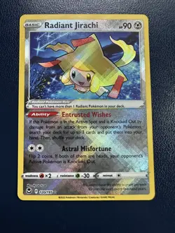 Radiant Jirachi 120/195 Holo - Pokemon Silver Tempest NM - Image 1