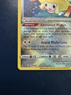Radiant Jirachi 120/195 Holo - Pokemon Silver Tempest NM - Image 5