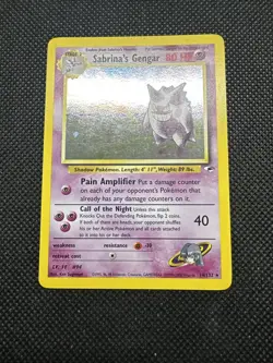 2000 Pokemon TCG Gym Heroes Sabrina’s Gengar 14/132 Holo WOTC Rare - Image 3