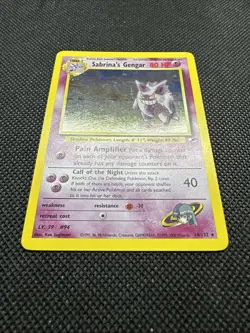 2000 Pokemon TCG Gym Heroes Sabrina’s Gengar 14/132 Holo WOTC Rare - Image 4