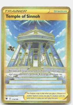 Temple of Sinnoh 214/189 Secret Rare Astral Radiance Pokemon Holo Near Mint - Image 1