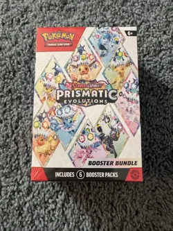 Pokemon TCG Scarlet & Violet Prismatic Evolutions Booster Bundle 6 Packs - Image 1