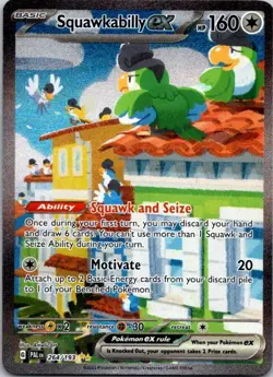 Squawkabilly ex 264/193 Special Illustration Rare Paldea Evolved Pokemon Holo NM - Image 1
