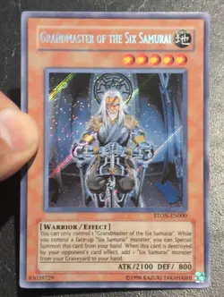 Yu-Gi-Oh! SECRET RARE CARD GRANDMASTER OF THE SIX SAMURAI STON-EN000 NM/VLP - Image 4