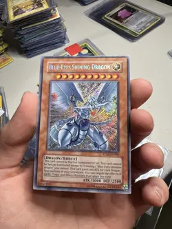 2009 Yu-Gi-Oh! RP02-EN096 Retro Pack 2 Blue-Eyes Shining Dragon SECRET RARE - Image 3