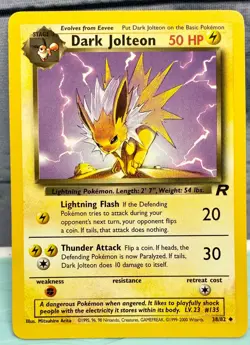 Pokemon TCG - Dark Jolteon - Team Rocket - Uncommon- WOTC - Near Mint (NM) - Image 1