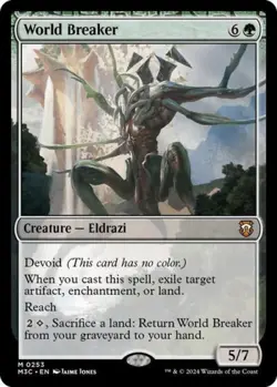 MTG English World Breaker (Ripple Foil) NM Foil Commander: Modern Horizons 3 - Image 1