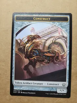 MTG Magic the Gathering Token - Construct (2/12) Kaladesh LP/NM BULK DISCOUNT - Image 1