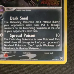 Dark Raticate 17/109 Team Rocket Returns Reverse Holo Pokemon TCG - NM - Image 5