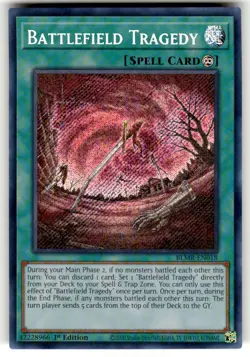 Battlefield Tragedy - BLMR-EN018 - Secret Rare - 1st Edition Yugioh NM - Image 1