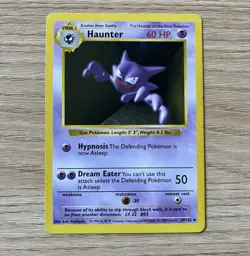 Shadowless Haunter Pokemon TCG 029/102 Uncommon Base Set Regular 1999 English - Image 1