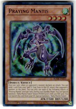 Yugioh! Praying Mantis - BLMR-EN033 - Ultra Rare - 1st Edition Near Mint NM - Image 1