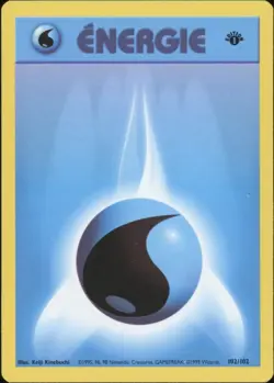 1999 Pokemon FRENCH 1st Edition Base Set Energie Eau-Water Energy 102/102 EX-M 2 - Image 1