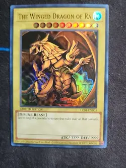 Yu-Gi-Oh! TCG Set of Egyptian God Cards (Obelisk, Ra, Slifer) Legendary... - Image 4