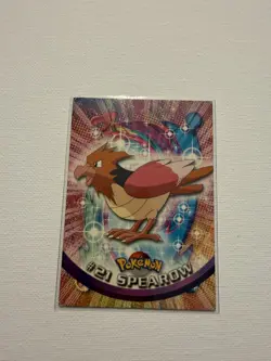 Spearow #21- Pokemon Topps TV Animation Card (Red Label) - Image 1