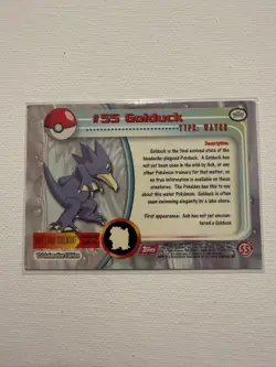 Golduck #55- Pokemon Topps TV Animation Card (Red Label) - Image 2