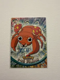 Paras #46- Pokemon Topps TV Animation Card (Red Label) - Image 1