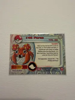 Paras #46- Pokemon Topps TV Animation Card (Red Label) - Image 2