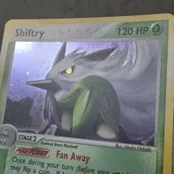 Pokemon TCG Shiftry 12/100 EX Sandstorm Holo Rare NM Card - Image 2