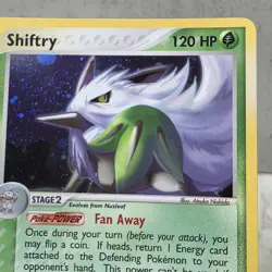Pokemon TCG Shiftry 12/100 EX Sandstorm Holo Rare NM Card - Image 3