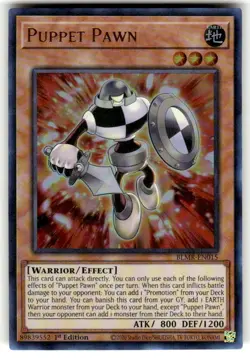Yugioh! Puppet Pawn - BLMR-EN015 - Ultra Rare - 1st Edition Near Mint, English - Image 1