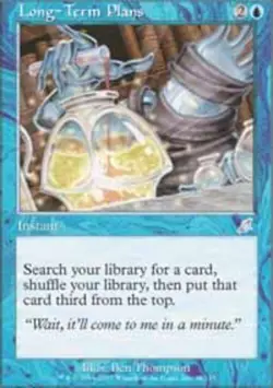 1x Long-Term Plans Heavy Play MTG Magic - Kid Icarus - - Image 1