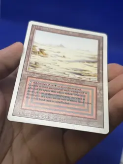 VTG Magic the Gathering Revised Edition Badlands Dual Land Reserved List DMG - Image 5