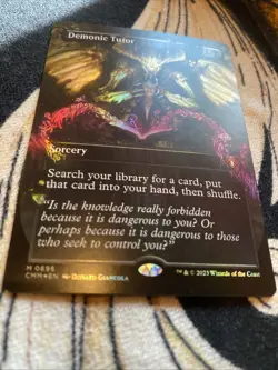 Demonic Tutor (Borderless) Commander Masters Foil - Image 3
