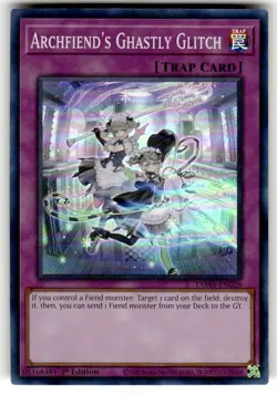Yugioh! Archfiend's Ghastly Glitch - TAMA-EN026 - Super Rare - 1st Edition NM - Image 1