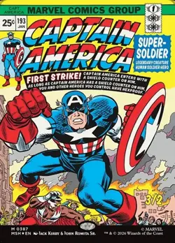 Captain America, Super-Soldier (#387) - Foil Extended Art MSH NM MTG - Image 1