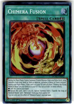 Yugioh Chimera the Illusion Beast DUNE-EN034 Super Rare 1st Ed NM - Image 1