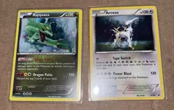 Pokemon Rayquaza XY64 Holo Promo And Arceus XY197 Holo Promo XY TCG - Image 1