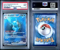 Blastoise ex #200 🌊 151 PSA 9 Special Illustration Scarlet & Violet Pokemon TCG - Image 3