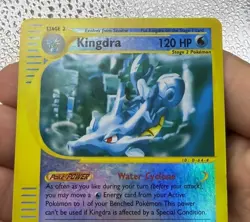 2002 Kingdra 19/147 Aquapolis Reverse Holo Rare Pokemon Nintendo LP - Image 2