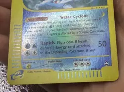 2002 Kingdra 19/147 Aquapolis Reverse Holo Rare Pokemon Nintendo LP - Image 3