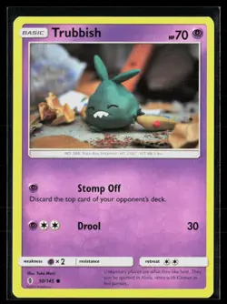Trubbish 50/145 Yuka Morii Common Guardians Rising Pokemon LP - Image 1