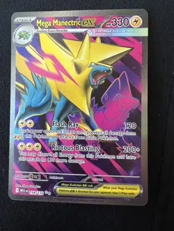 Mega Manectric EX Ultra Rare Full Art 158/132 Holo ENG - Image 1