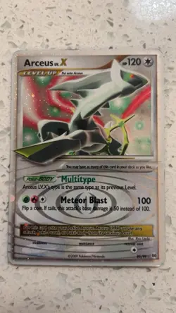 Arceus LV.X 95/99 Platinum Holo Rare Holo LV.X English 2009 HP 120 - Image 1