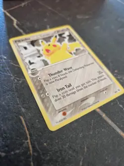 Pikachu 035 Nintendo Black Star Promo NON-HOLO Pokemon Official Magazine Summer - Image 2